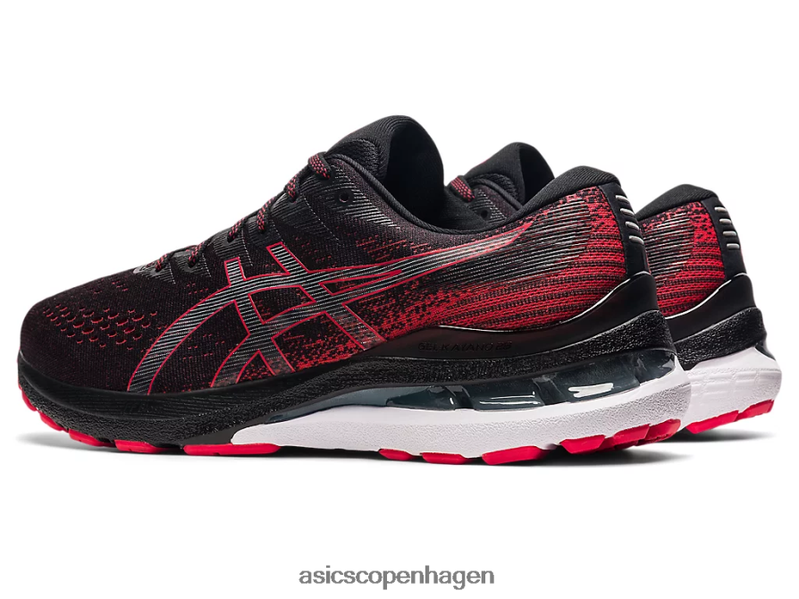 Asics gel-kayano 28 sort/elektrisk rød Z206F61878