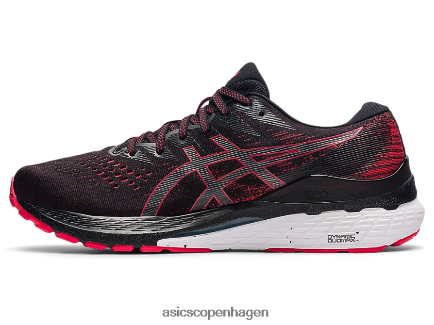 Asics gel-kayano 28 sort/elektrisk rød Z206F61878