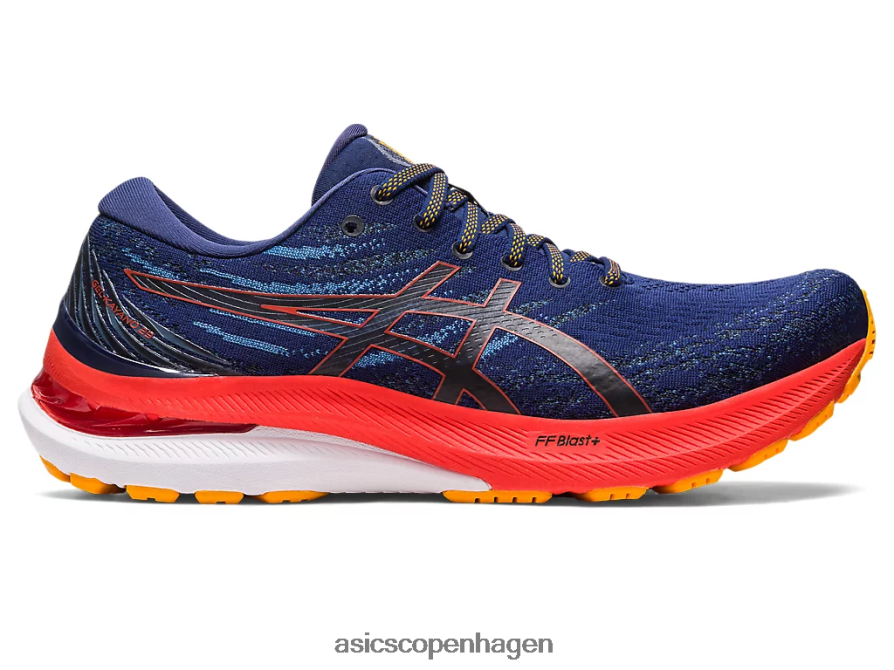 Asics gel-kayano 29 ekstra bred dyb hav/cherry tomat Z206F61174