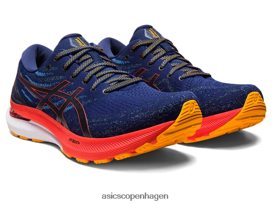 Asics gel-kayano 29 ekstra bred dyb hav/cherry tomat Z206F61174