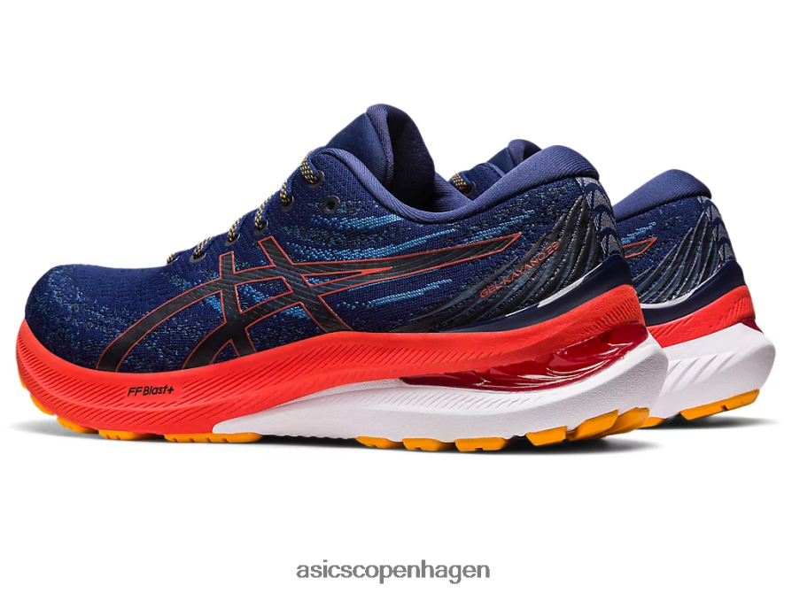 Asics gel-kayano 29 ekstra bred dyb hav/cherry tomat Z206F61174