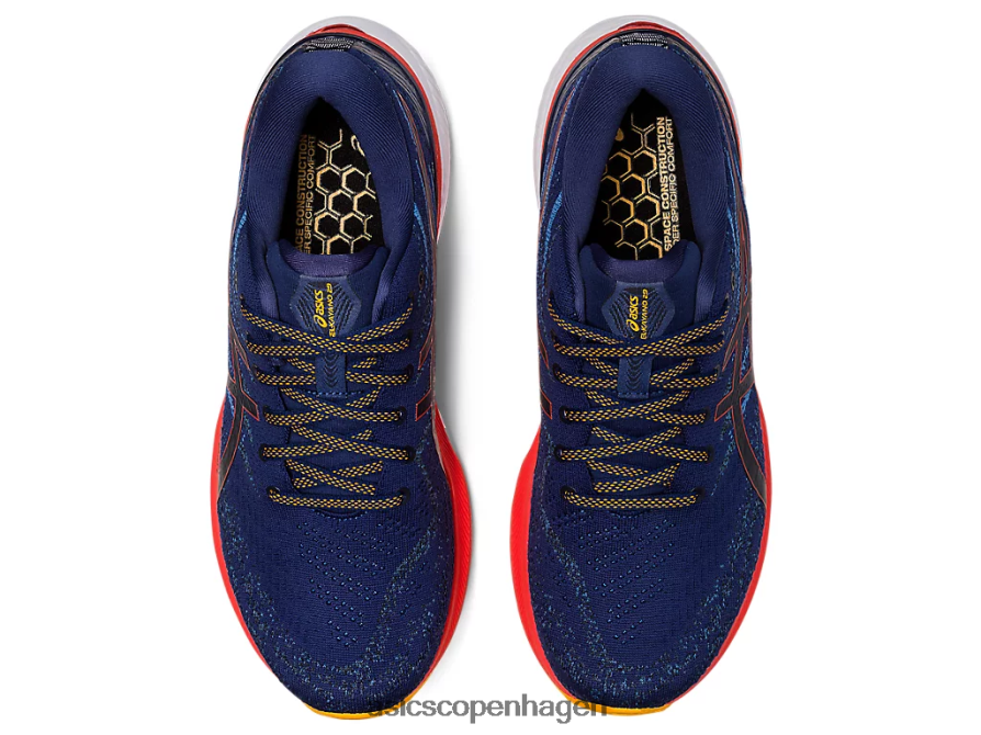 Asics gel-kayano 29 ekstra bred dyb hav/cherry tomat Z206F61174