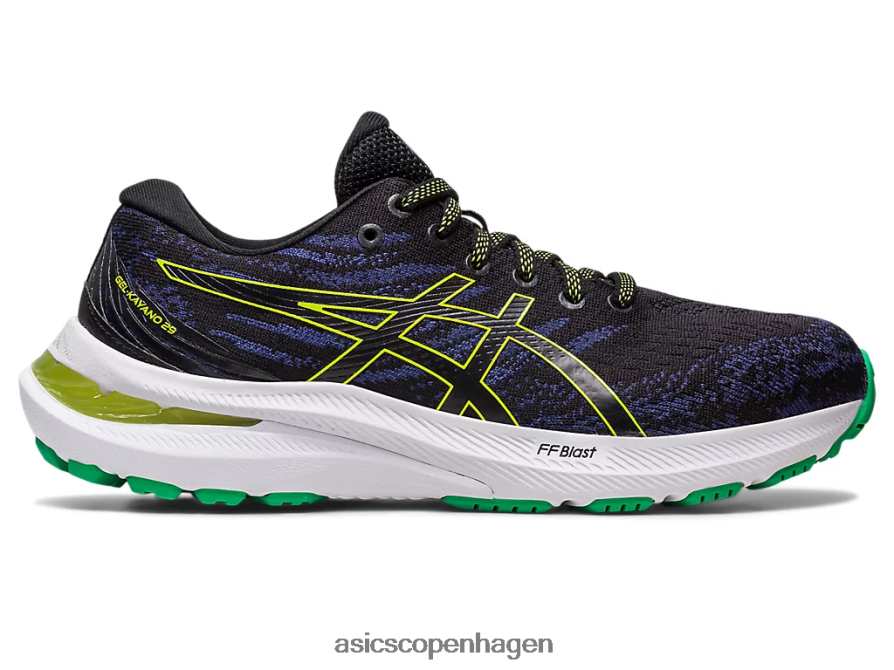 Asics gel-kayano 29 klasse skole sort/limeskal Z206F64291