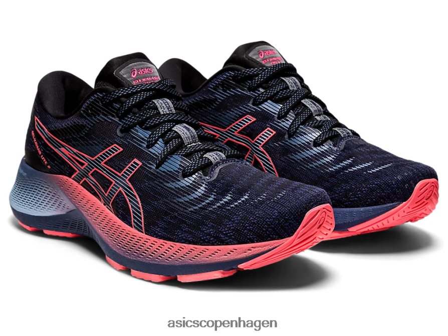Asics gel-kayano lite 2 tordenblå/flammende koral Z206F63861