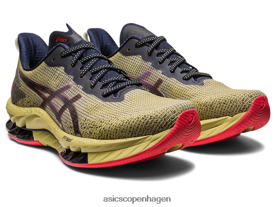 Asics gel-kinsei blast le 2 olivenolie/elektrisk rød Z206F6498