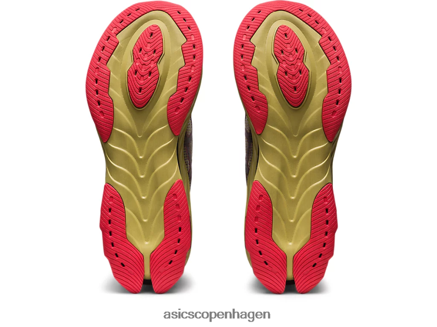 Asics gel-kinsei blast le 2 olivenolie/elektrisk rød Z206F6498