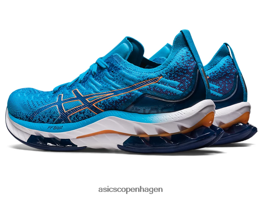 Asics gel-kinsei blast ø blå/sol fersken Z206F6511