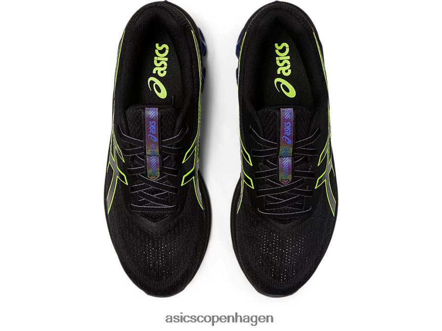 Asics gel-kvante 180 vii sort/sikkerhedsgul Z206F6224