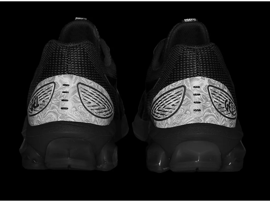 Asics gel-kvante 180 vii sort/sikkerhedsgul Z206F6224