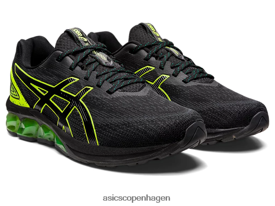 Asics gel-kvante 180 vii sort/sikkerhedsgul Z206F6816