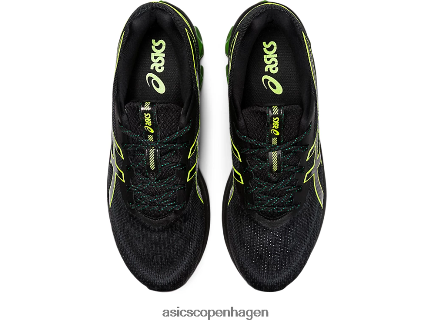 Asics gel-kvante 180 vii sort/sikkerhedsgul Z206F6816