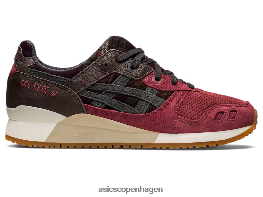 Asics gel-lyte iii og bryst rød/obsidian grå Z206F6747
