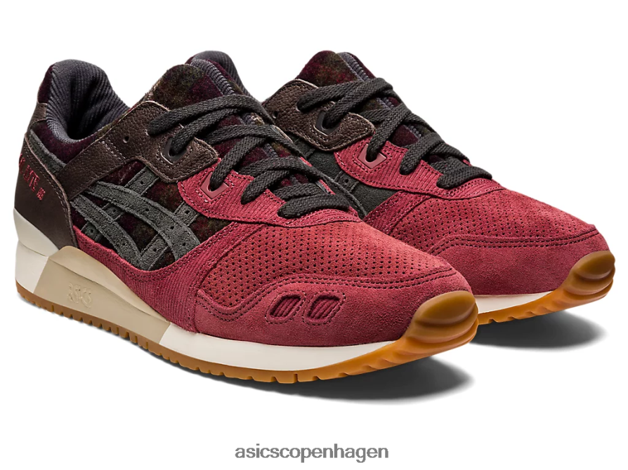 Asics gel-lyte iii og bryst rød/obsidian grå Z206F6747