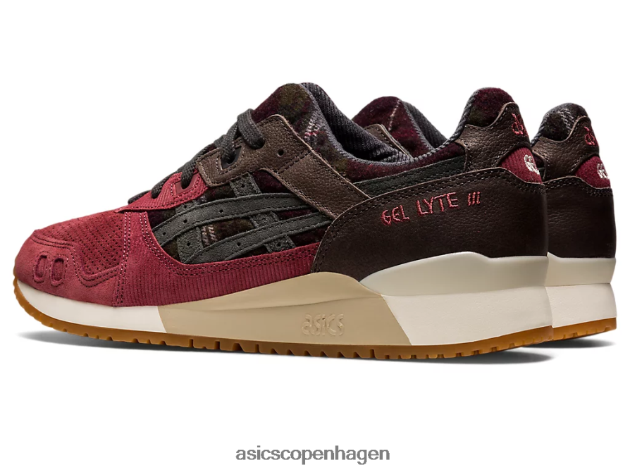 Asics gel-lyte iii og bryst rød/obsidian grå Z206F6747