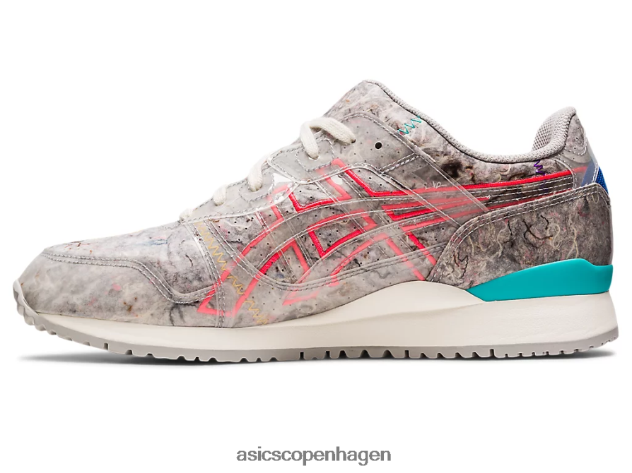 Asics gel-lyte iii og genbrugsfilt østersgrå/diva pink Z206F6212