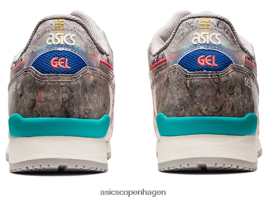 Asics gel-lyte iii og genbrugsfilt østersgrå/diva pink Z206F6212