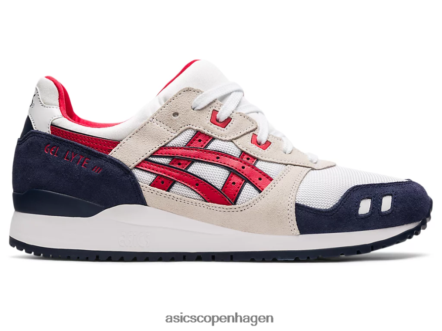 Asics gel-lyte iii og hvid/klassisk rød Z206F61903