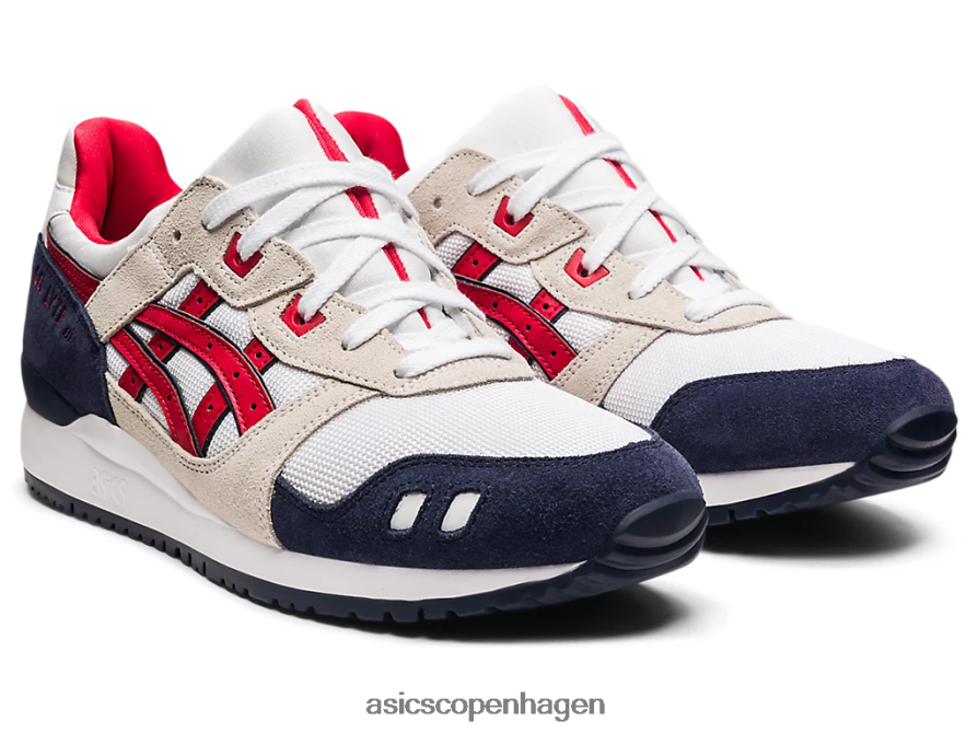 Asics gel-lyte iii og hvid/klassisk rød Z206F61903