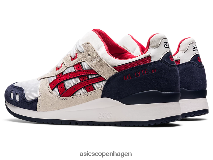 Asics gel-lyte iii og hvid/klassisk rød Z206F61903