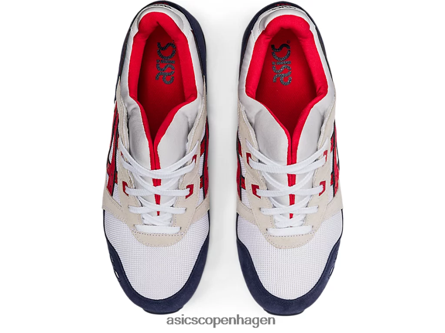 Asics gel-lyte iii og hvid/klassisk rød Z206F61903