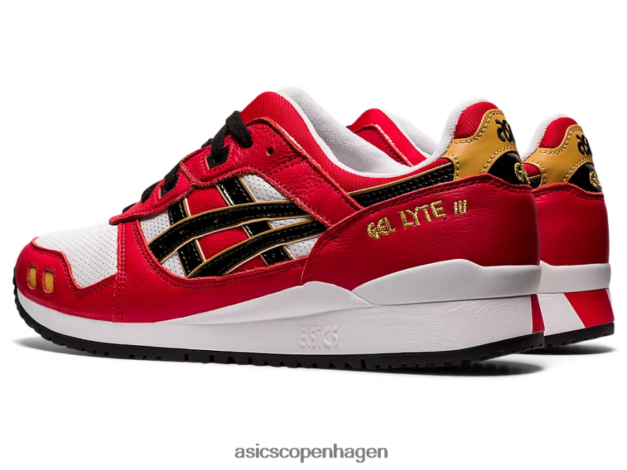 Asics gel-lyte iii og klassisk rød/sort Z206F61656