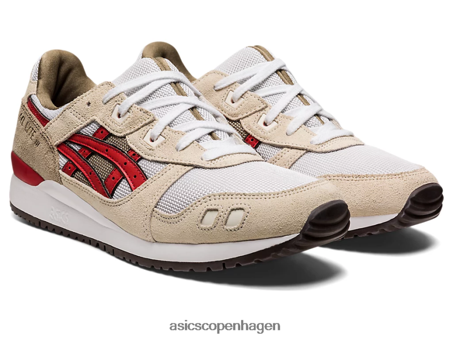 Asics gel-lyte iii og røg grå/rød alarm Z206F61094