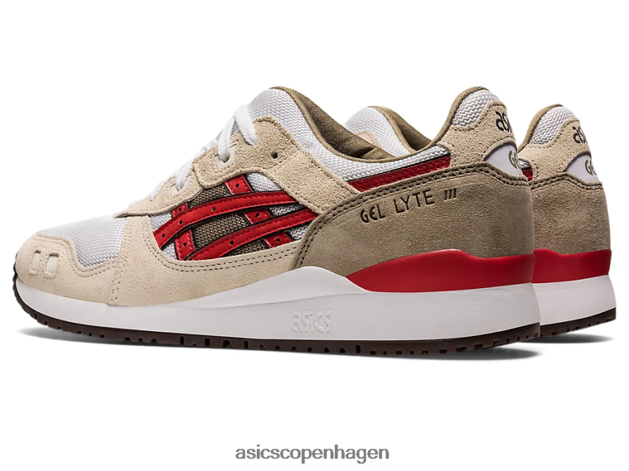 Asics gel-lyte iii og røg grå/rød alarm Z206F61094