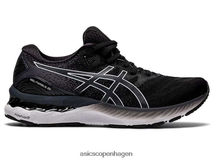 Asics gel-nimbus 23 bred sort hvid Z206F64011