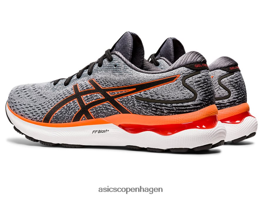 Asics gel-nimbus 24 bred sheet rock/chokerende orange Z206F61469
