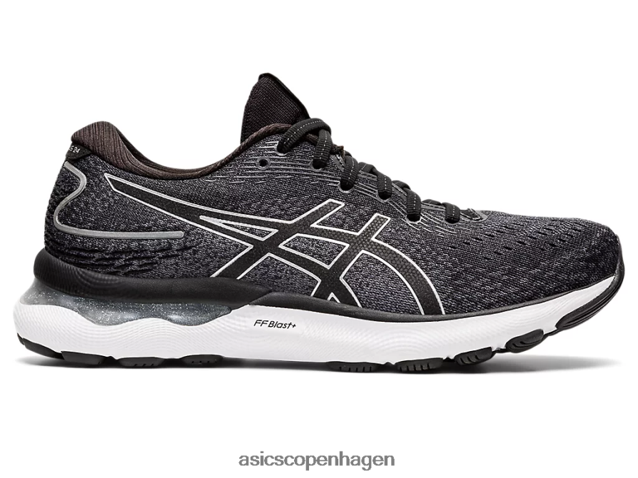Asics gel-nimbus 24 bred sort/ren sølv Z206F63426