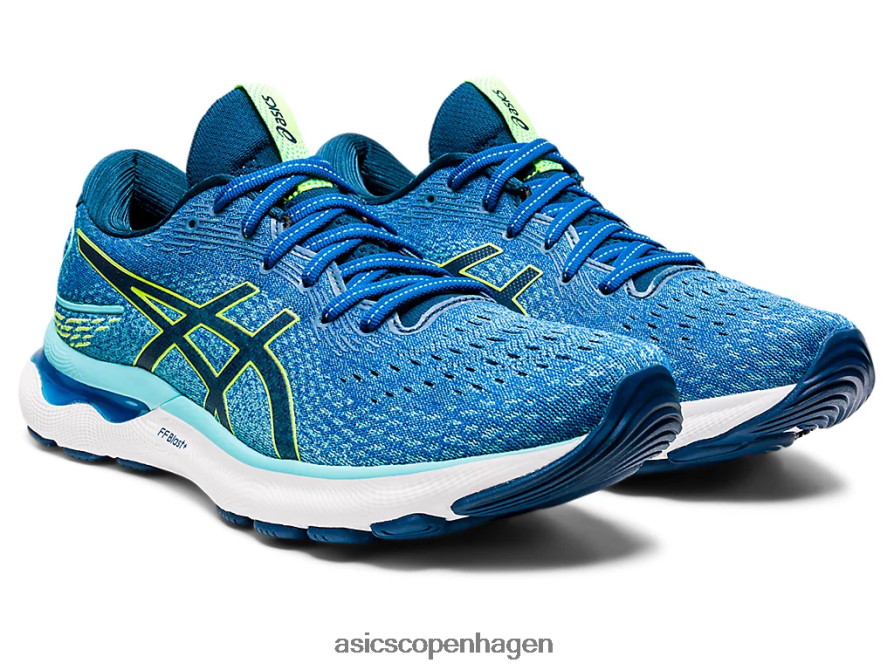 Asics gel-nimbus 24 ekstra bred søkørsel/hazard green Z206F61521