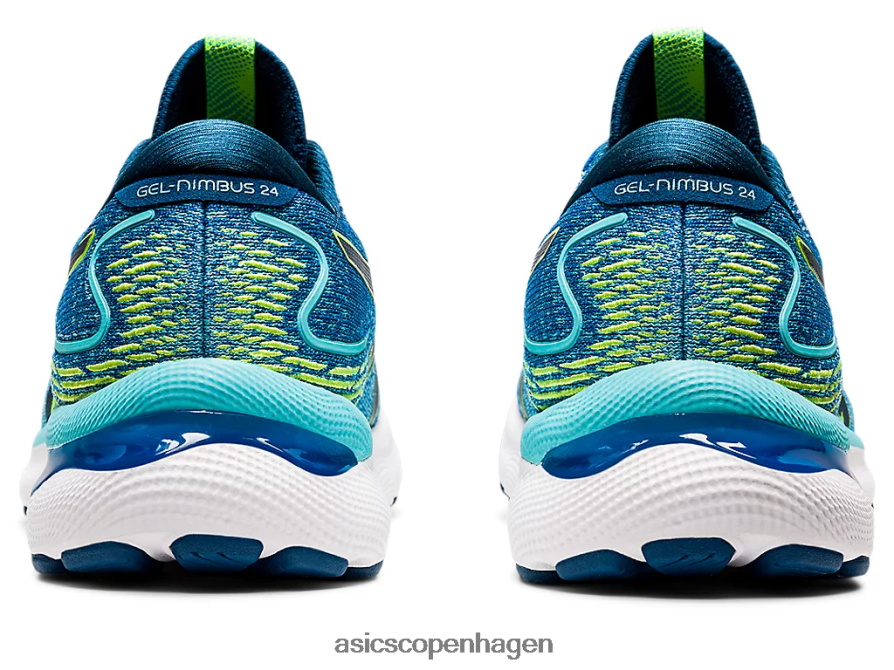 Asics gel-nimbus 24 ekstra bred søkørsel/hazard green Z206F61521