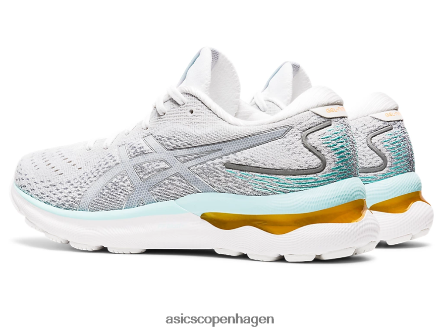 Asics gel-nimbus 24 hvid/ren sølv Z206F63234