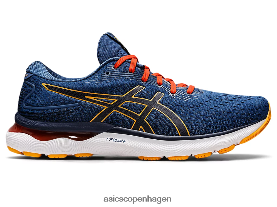 Asics gel-nimbus 24 midnatsblå/citrus Z206F61197