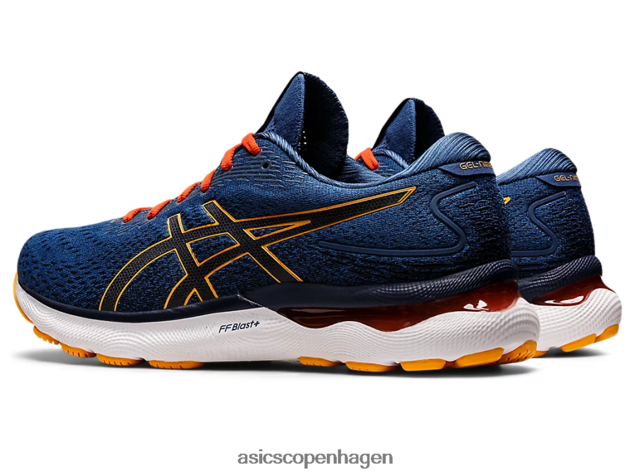 Asics gel-nimbus 24 midnatsblå/citrus Z206F61197