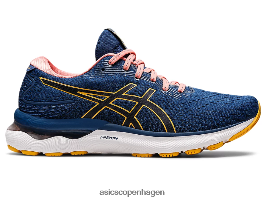 Asics gel-nimbus 24 midnatsblå/tigergul Z206F62667