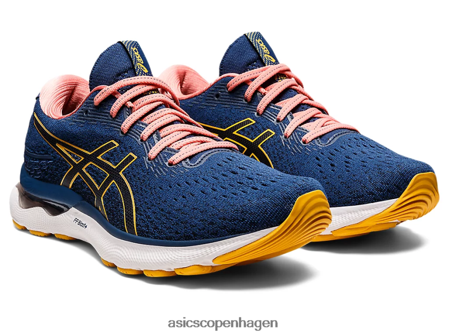 Asics gel-nimbus 24 midnatsblå/tigergul Z206F62667