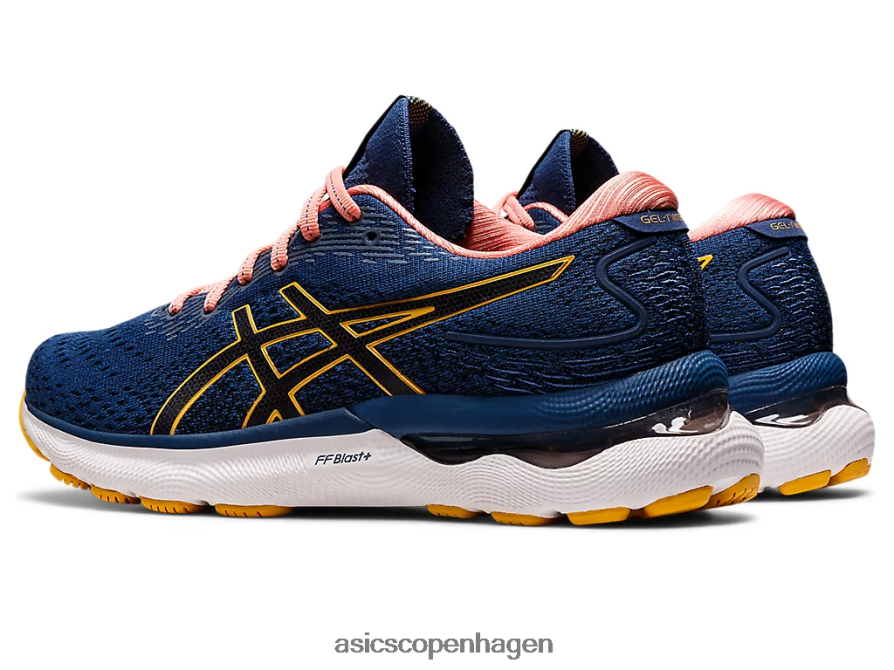 Asics gel-nimbus 24 midnatsblå/tigergul Z206F62667