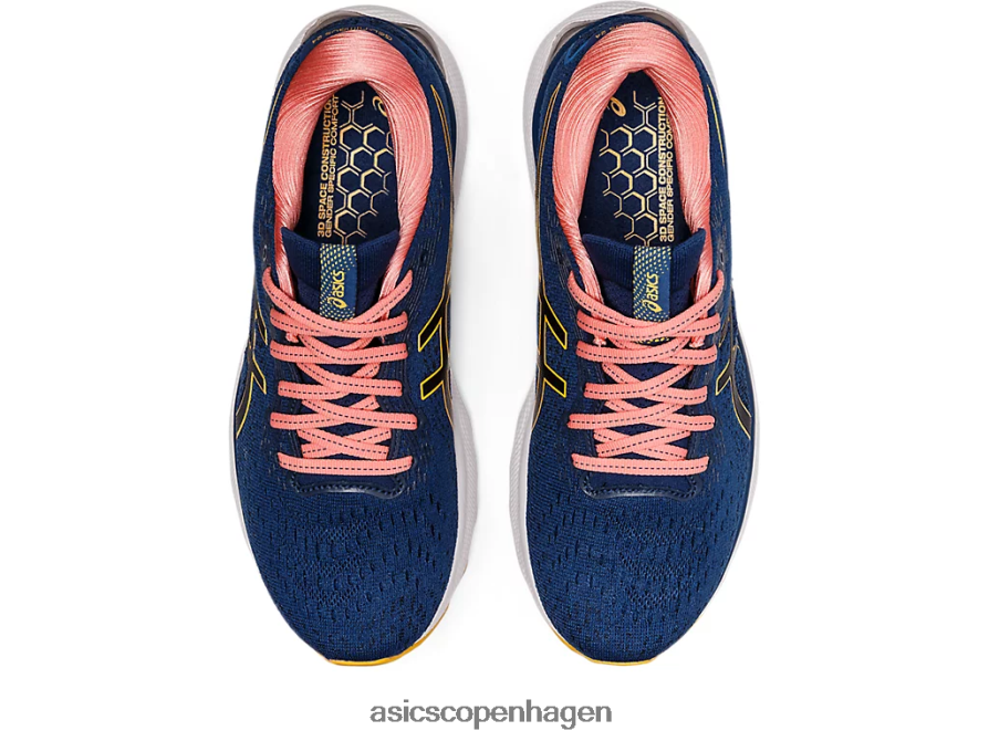 Asics gel-nimbus 24 midnatsblå/tigergul Z206F62667