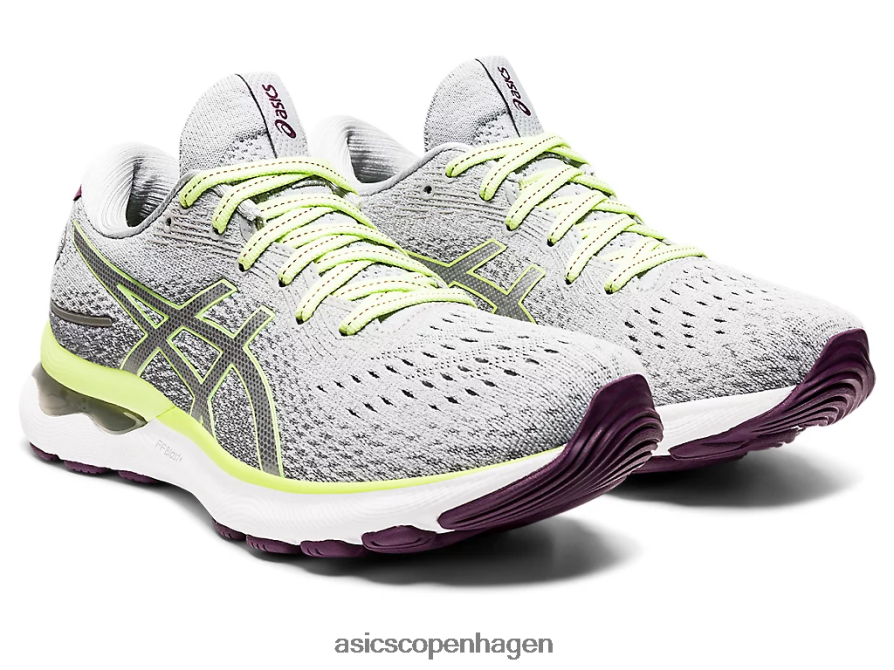 Asics gel-nimbus 24 piemontegrå/limegrøn Z206F63549