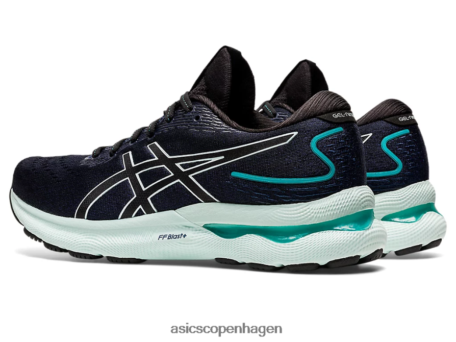 Asics gel-nimbus 24 sort/beroligende hav Z206F62964