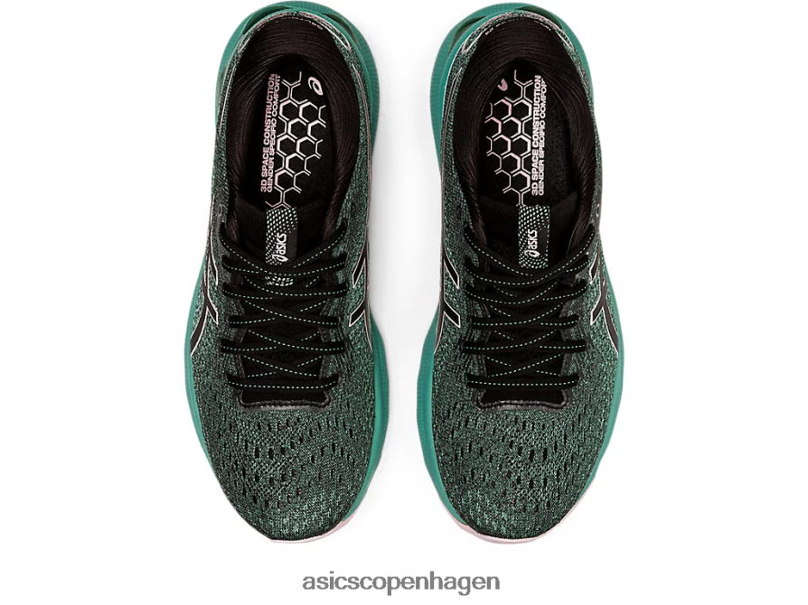 Asics gel-nimbus 24 sort/knap rosenrød Z206F63550