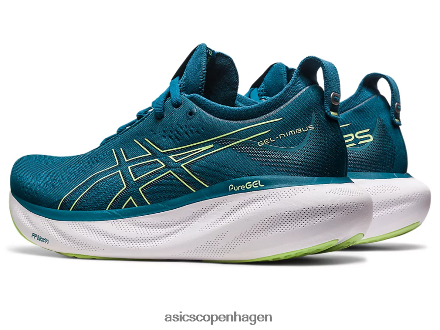 Asics gel-nimbus 25 blæk blågrøn/limegrøn Z206F62259