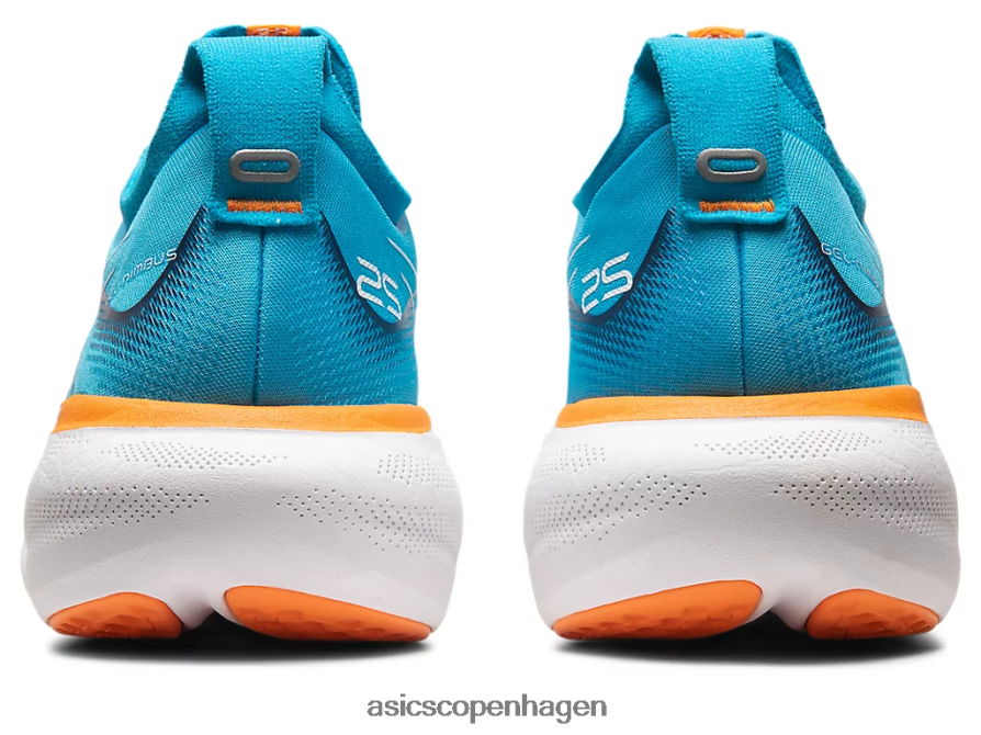 Asics gel-nimbus 25 bred ø blå/sol fersken Z206F6341