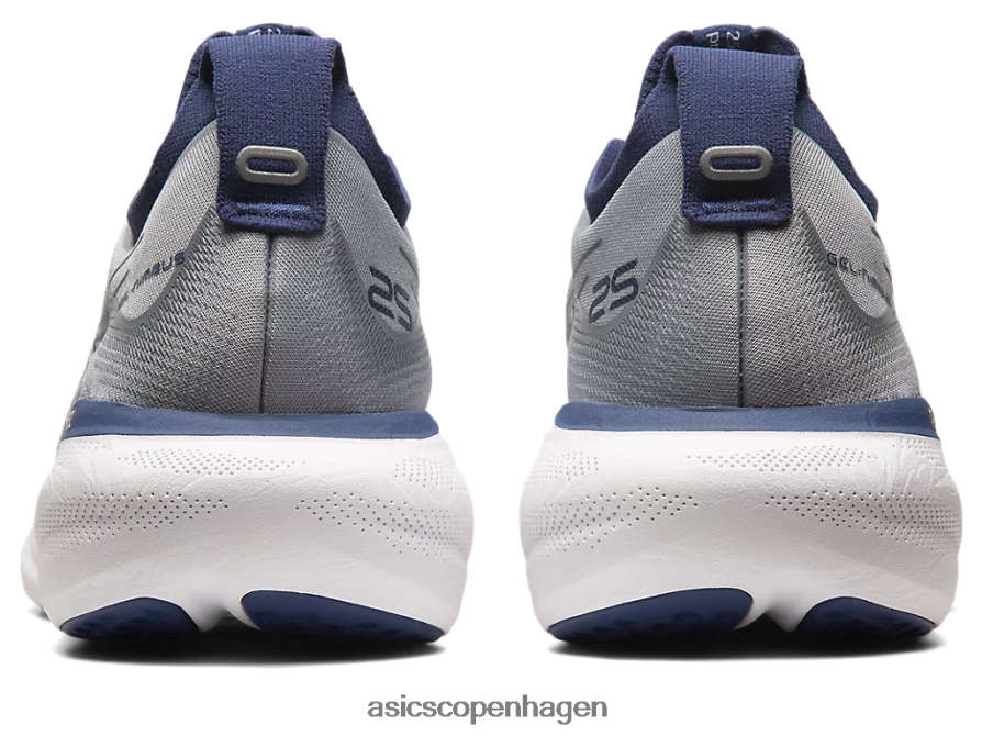 Asics gel-nimbus 25 ekstra bred sheet rock/indigo blå Z206F6164