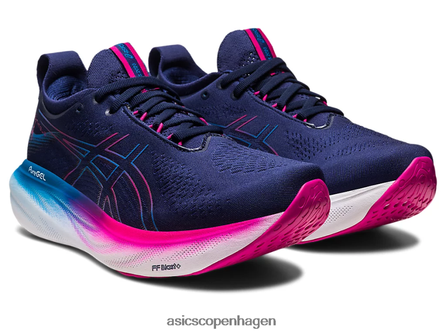 Asics gel-nimbus 25 indigo blå/pink rave Z206F62138