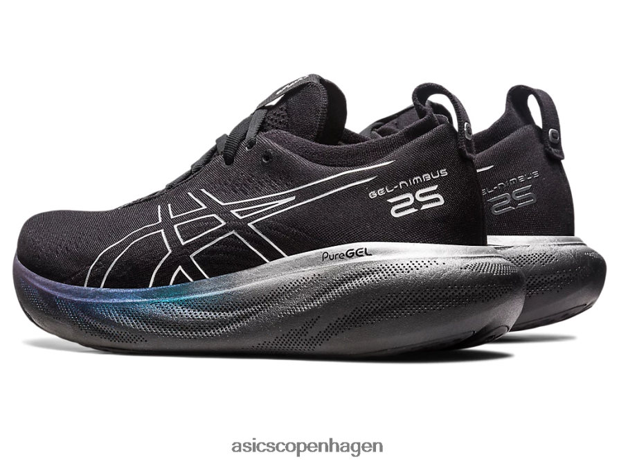 Asics gel-nimbus 25 platin sort/ren sølv Z206F62379