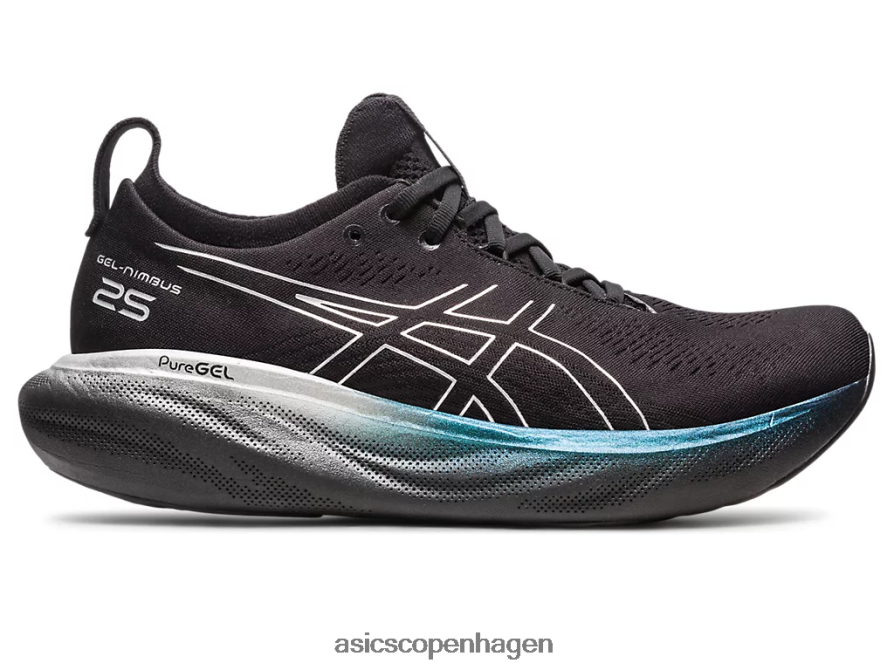 Asics gel-nimbus 25 platin sort/ren sølv Z206F6342
