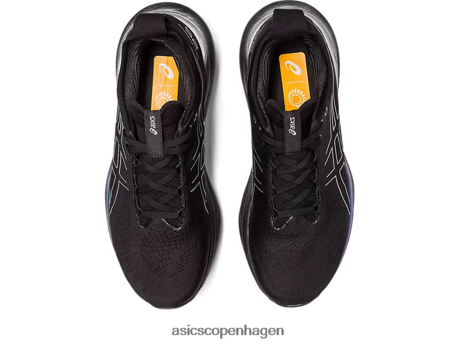 Asics gel-nimbus 25 platin sort/ren sølv Z206F6342