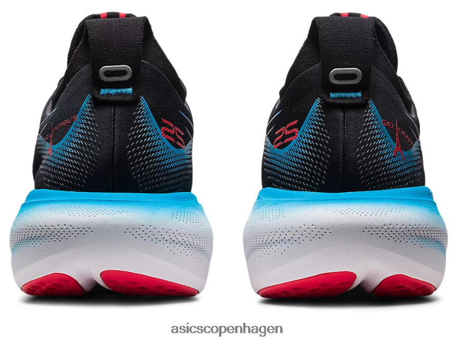 Asics gel-nimbus 25 sort/elektrisk rød Z206F66